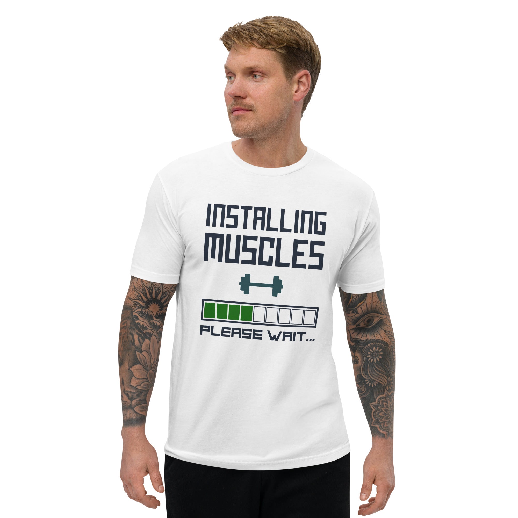Installing Muscles Men's Gym T-shirt