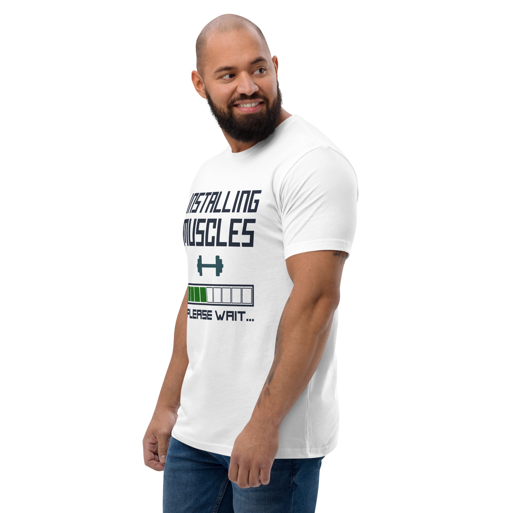 Installing Muscles Men's Gym T-shirt