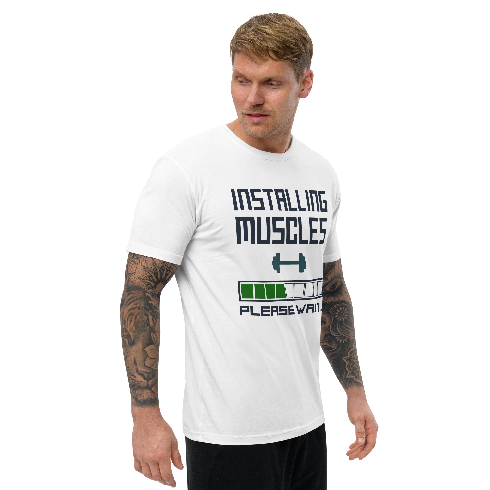 Installing Muscles Men's Gym T-shirt