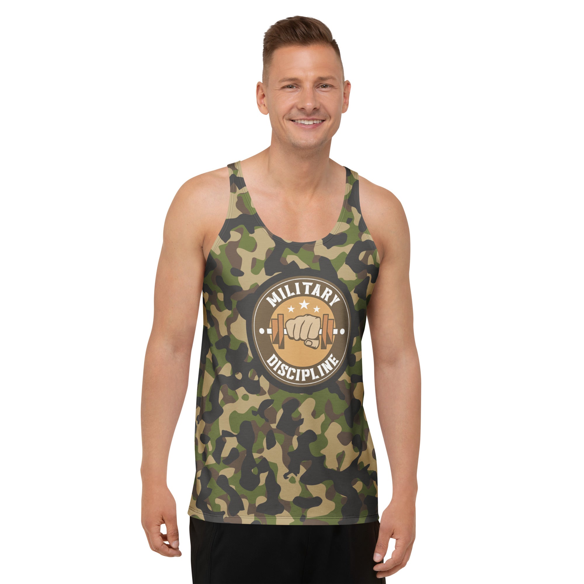 Military Discipline Men's Gym Tank⠀