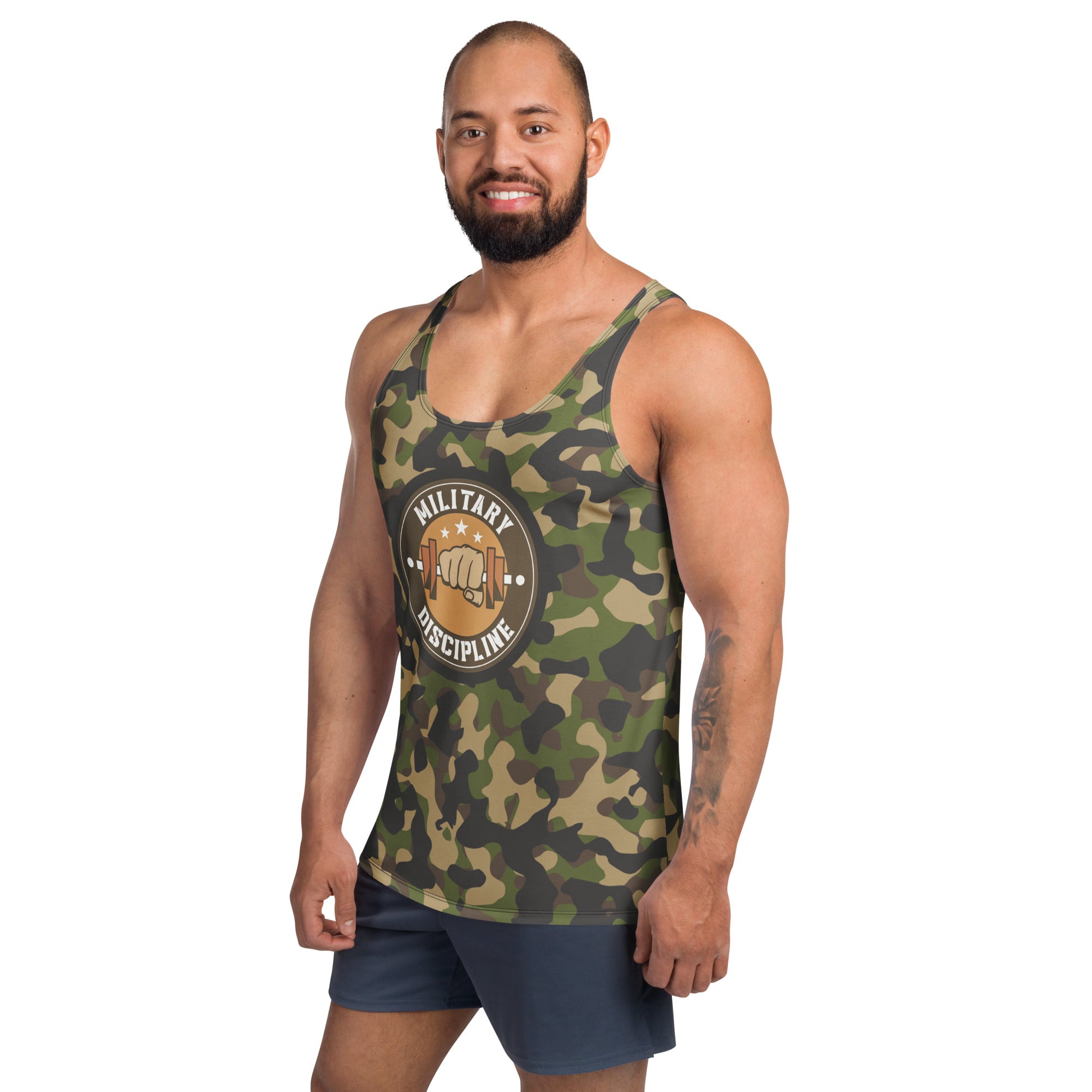 Military Discipline Men's Gym Tank⠀