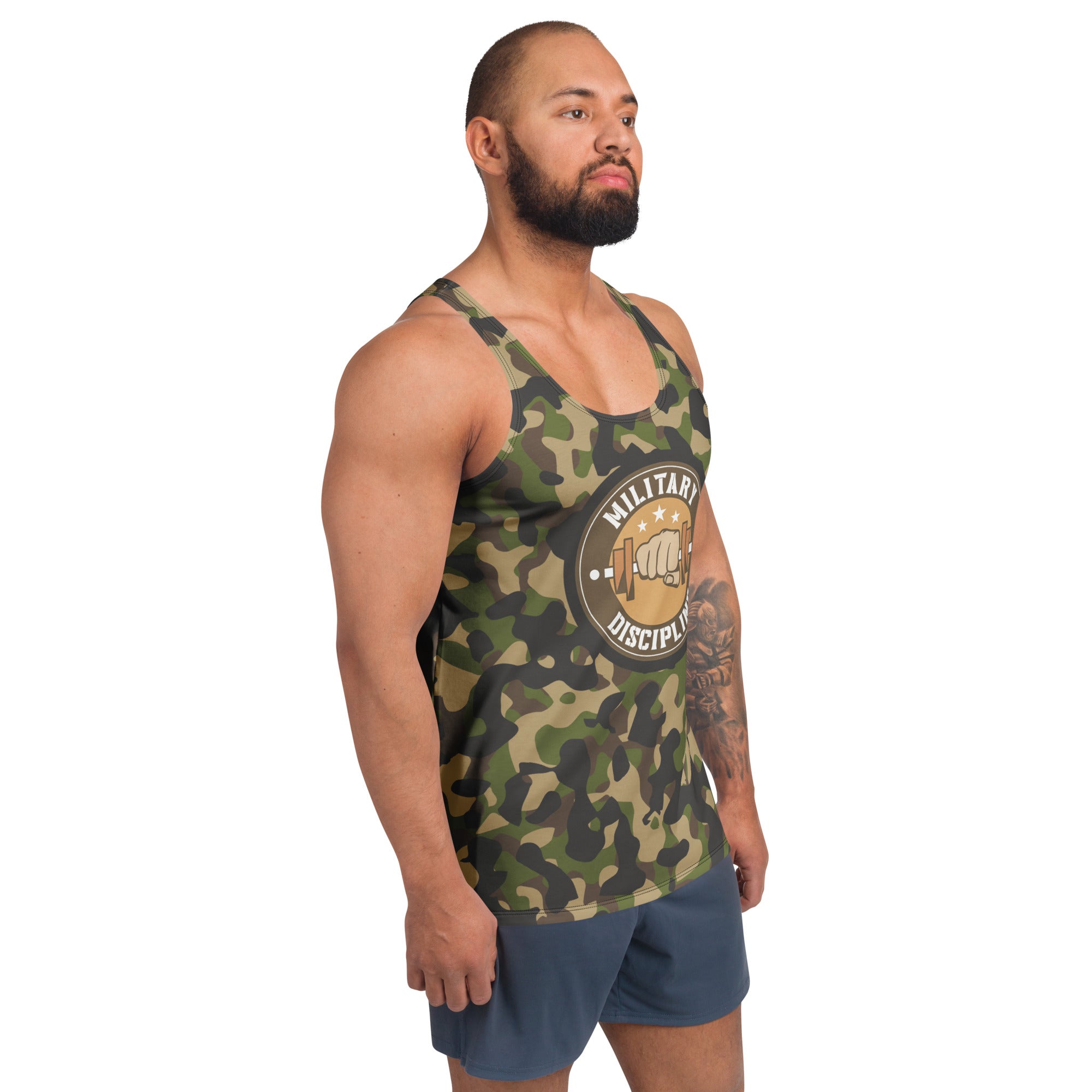 Military Discipline Men's Gym Tank⠀