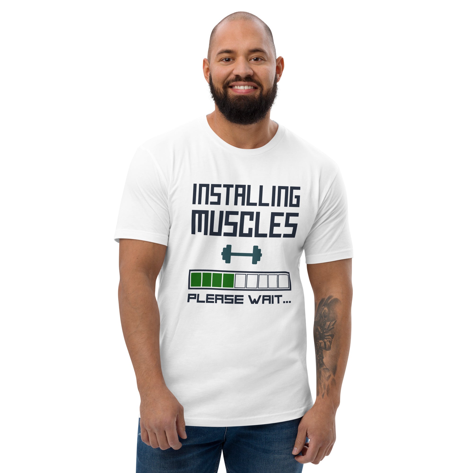Installing Muscles Men's Gym T-shirt