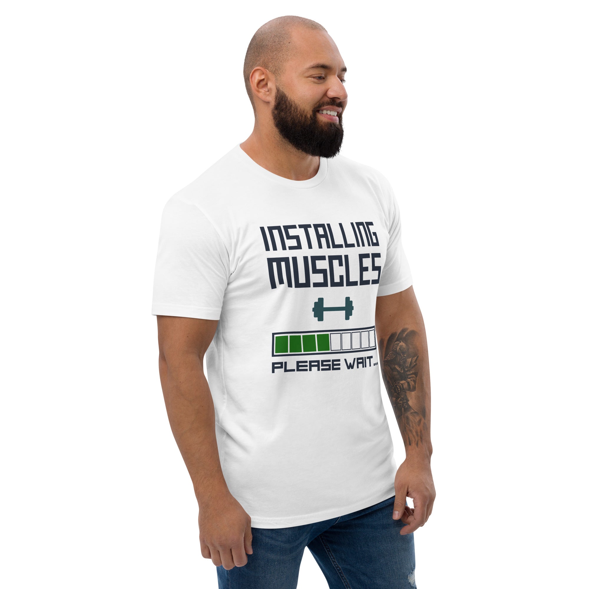 Installing Muscles Men's Gym T-shirt